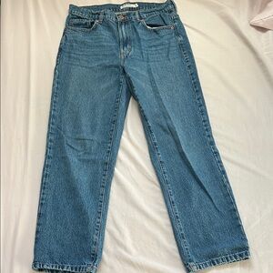 Garage Straight Blue Jeans